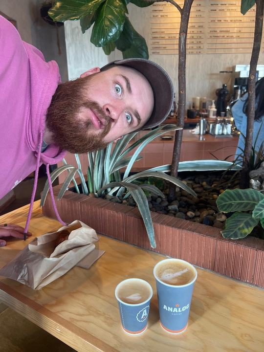 Olivia Elser's visit to Analog Coffee