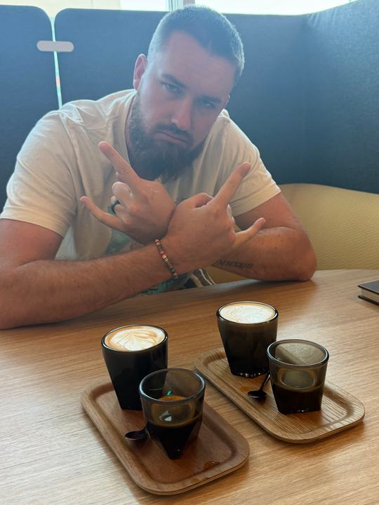 Jordan Canham's visit to Eight Ounce Coffee
