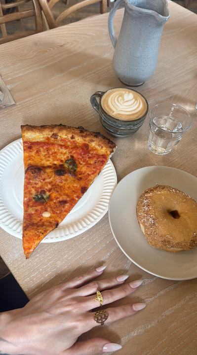 Erika Misi's visit to Cafe Baffico - Sourdough Doughnuts + Pizza